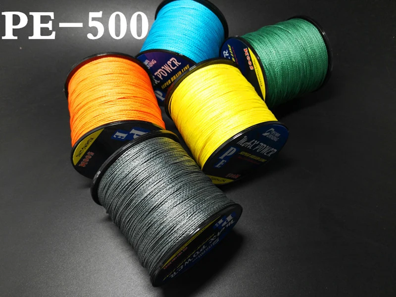 5 Color Germen Quality Max Power Series 500m 4 Strands Super Strong Japan  Multifilament PE Braided Fishing Line for Lure Fishing - AliExpress