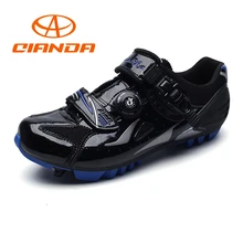 QIANDA профессиональные велосипедные туфли человек нескользящей шоссейном велосипеде кроссовки Для мужчин триатлон велосипедов обувь дышащая горный велосипед обувь