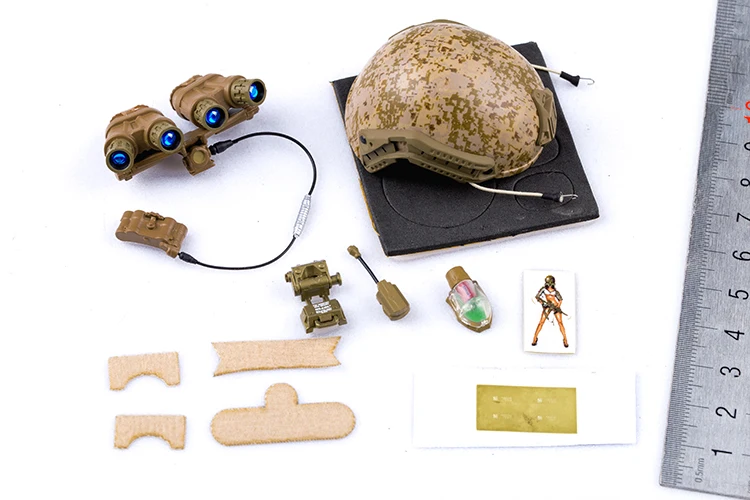 

1/6 scale scene accessories ES 26009R SMU United States SEALs Four eyes helmet model for 12'' soldier action figure