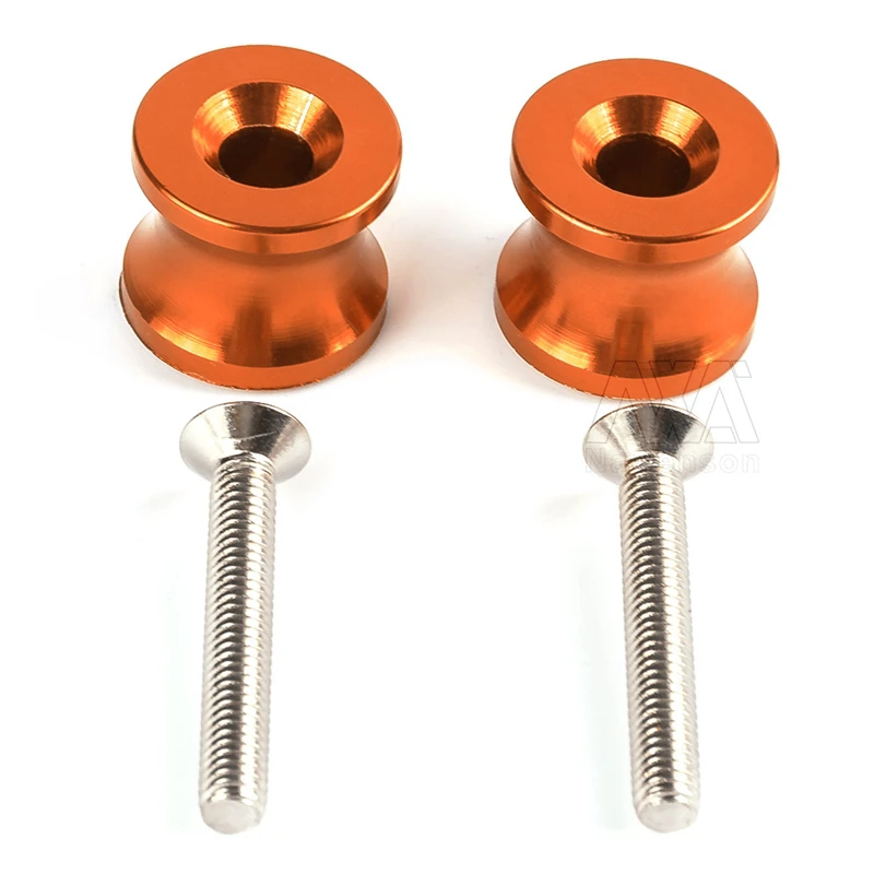 CNC Aluminum Motorcycle M10 Swingarm Slider Spools Screws Motorbike Accessories For Kawasaki Ninja 250 Red ER6 ER6F Z 250