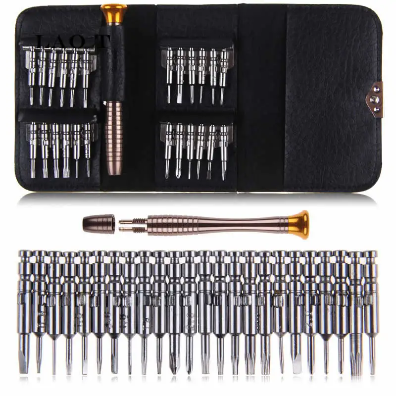 

LAO T Screwdriver Set 25 in 1 Torx Screwdriver Repair Tool Set For iPhone Cellphone Tablet PC Worldwide Store Hand tools