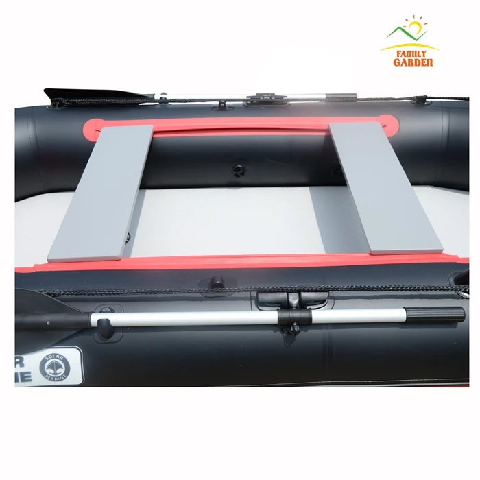 Flash Deal 2.6M Four Person Air Deck Floor High Pressure Drop Stitch Mattress Inflatable Kayak Boat Fishing Raft With Multi Air Chambers 14
