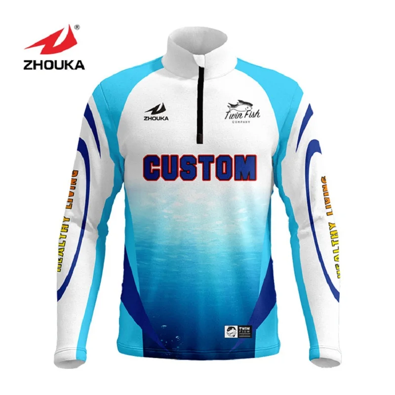 

Marshal Polyester Shirt Fishing Jerseys Custom Name Number Sublimation Printing Breathable Clothes For Fishing Shirts