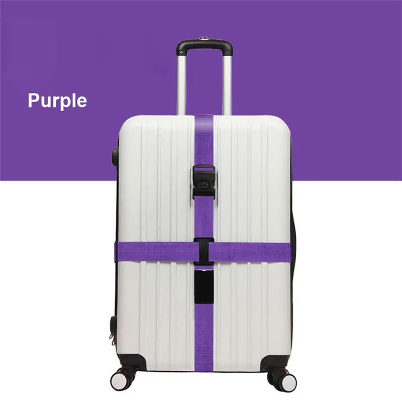 OKOKC туристический практичный багажный ремень багажная сумка с регулируемым ремешком багажный чемодан дорожные аксессуары - Цвет: Purple