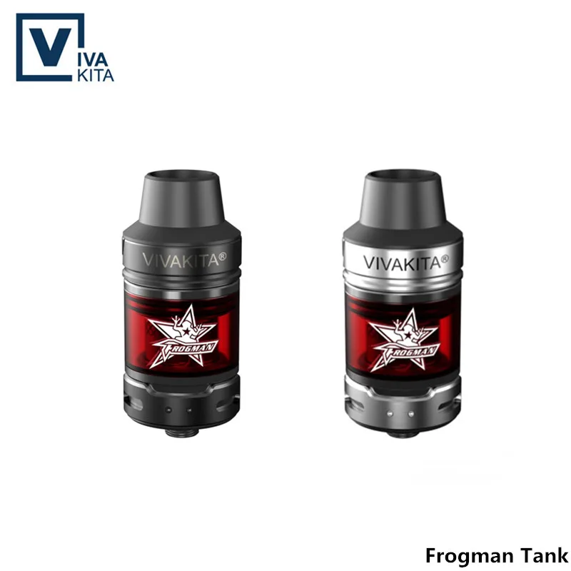

Electronic Cigarette Frogman RTA Tank 2.0ml atomizer vaporizer 0.4ohm atomizer airflow Top Fill fit box mod vape tank vaporizer