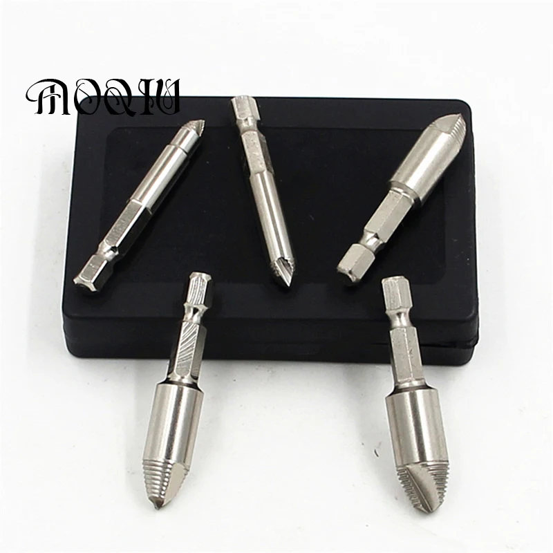MOQIU 5 шт./компл. шестигранный хвостовик 1/4 ''сломанный поврежденный винт