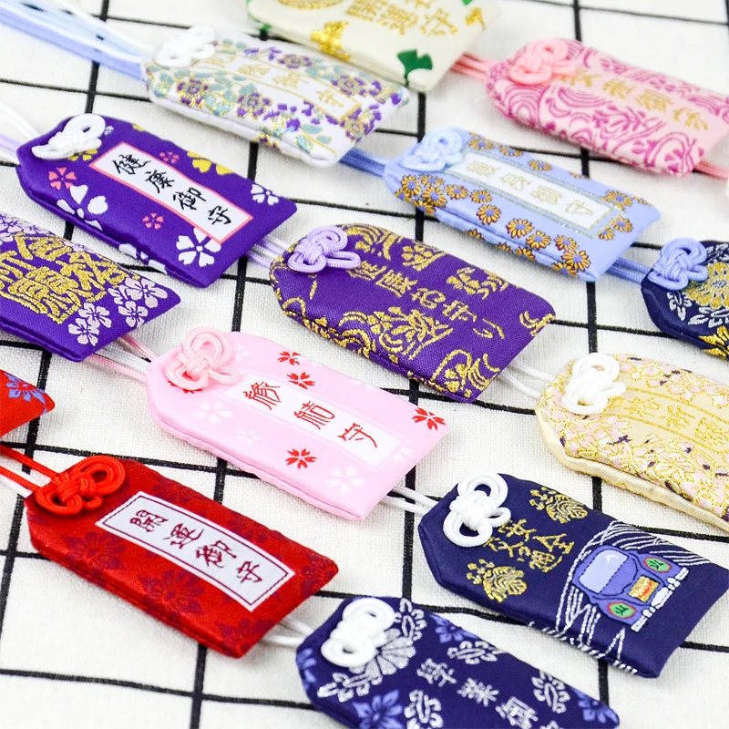 1 шт. традиционный брелок для ключей Omamori с надписью удача|Брелоки| |