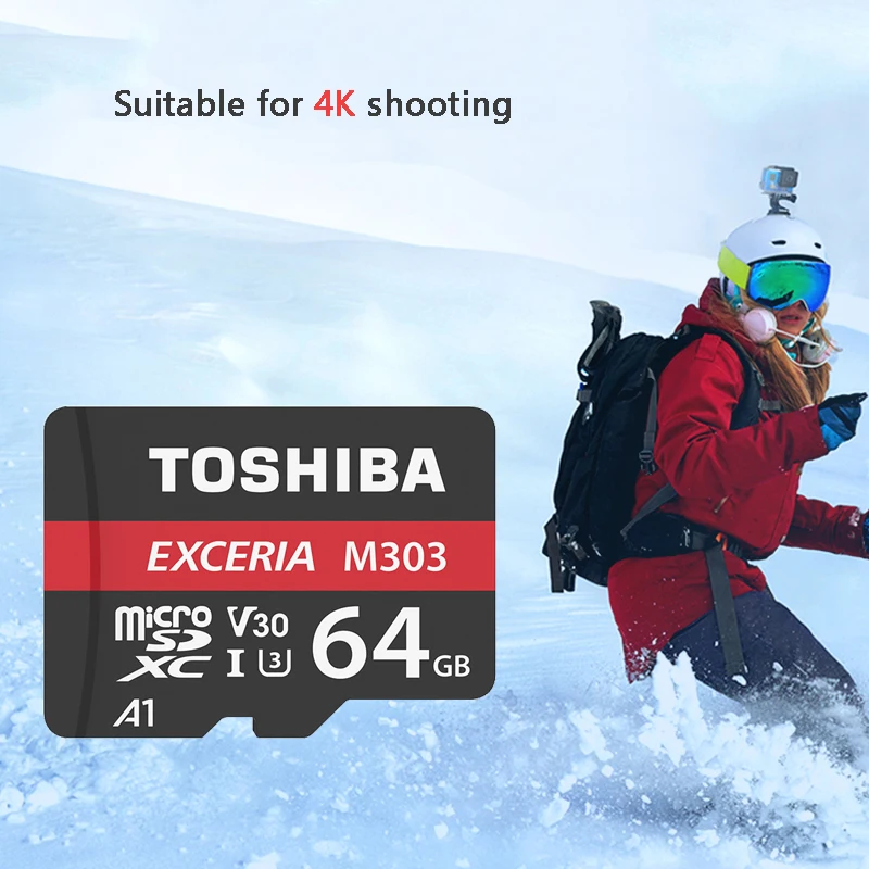 Toshiba EXCERIA M303 слот для карт памяти 256 ГБ 128 Гб 64 Гб U3 Class10 4K UltraHD V30 TF флеш-карты памяти Microsd карты 98 МБ/с. A1 microSDXC