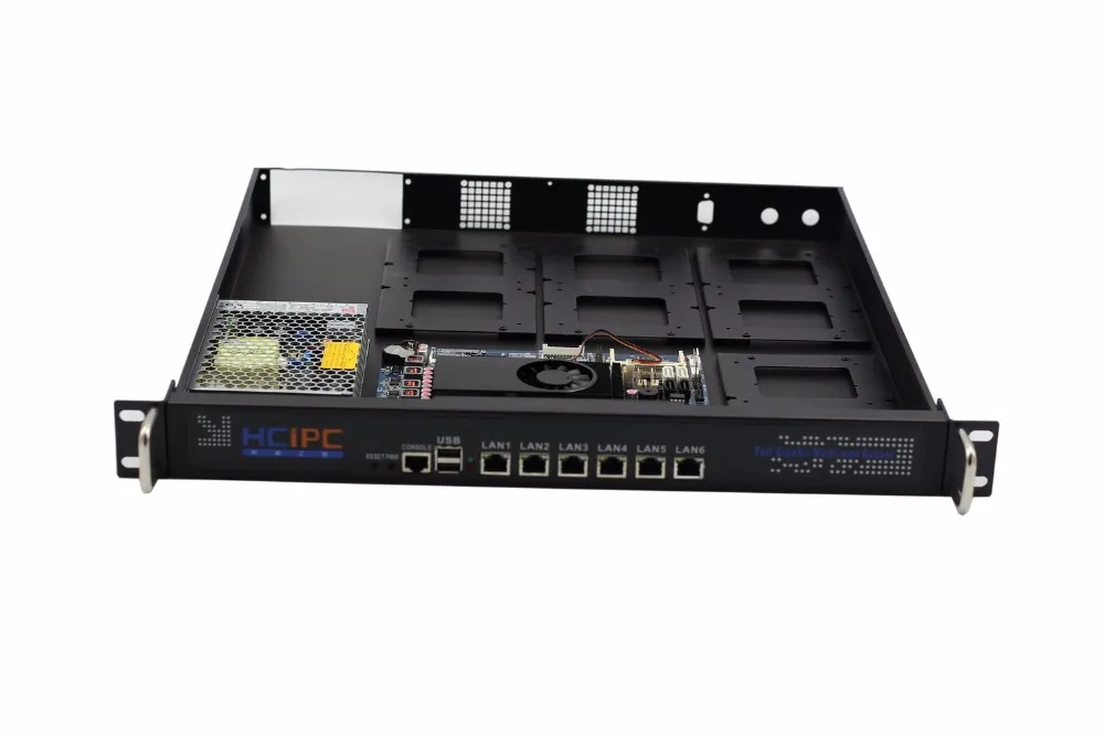 Hcipc B209-1 HCL-SC1037-6LE, Barebone, C1037U 82583 V 6LAN 8-станция для жесткого диска 1U брандмауэр системы, 6LAN материнская плата, 1U 6LAN сетевой маршрутизатор