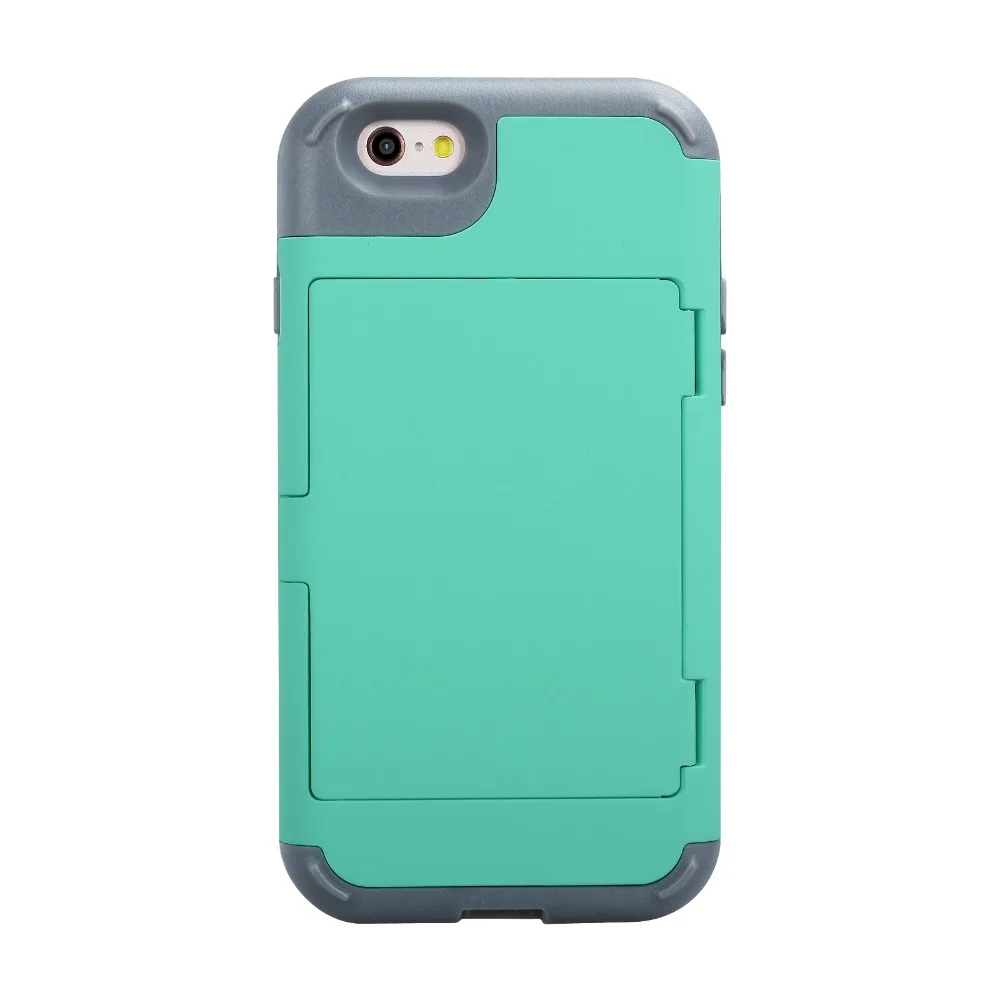 Original Hidden Card Slot Color Case For IPhone 6 6S Luxury Cover For