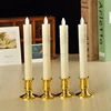 2Pc Electric Flickering Flameless Led Candle Lights With Removable Gold Base D27 dropshipping ► Photo 3/6