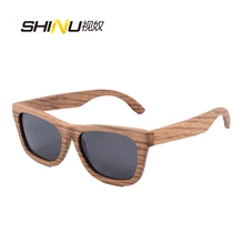 Ретро Деревянные солнцезащитные очки модные новые деревянные солнцезащитные очки винтажные Поляризованные очки 6135