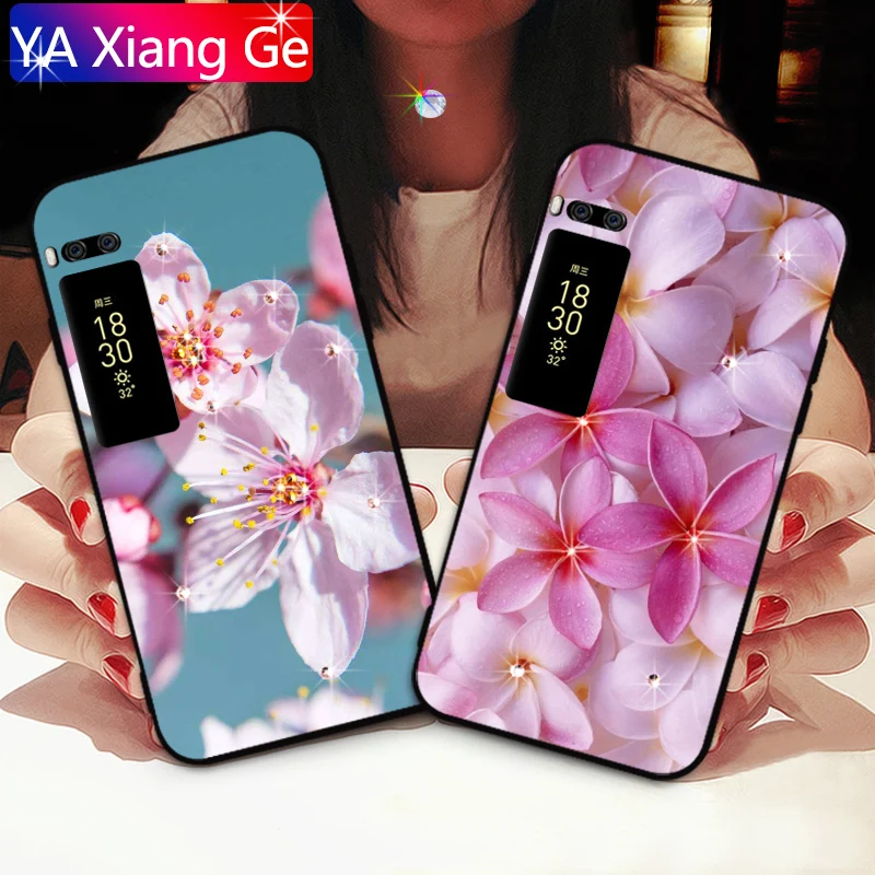 

Glitter Diamond Case For Meizu E3 E2 U10 U20 Pro7 Pro6 Luxury Rhinestone Cherry Cover Case For Meizu Pro 6 7 Plus