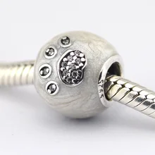 Подходит для Pandora Браслеты I Love Pets подвески с серебром Ename Clear CZ стерлингового серебра 925 пробы ювелирные изделия бусины