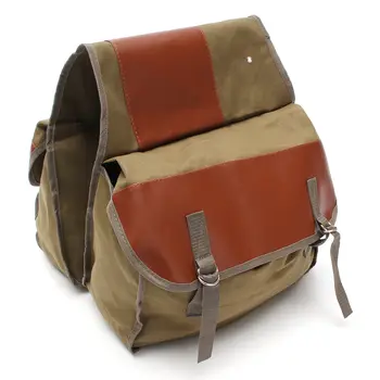 

Motorcycle Canvas Saddle Bag Back Back For Harley Sportster Honda Kawasaki Parts