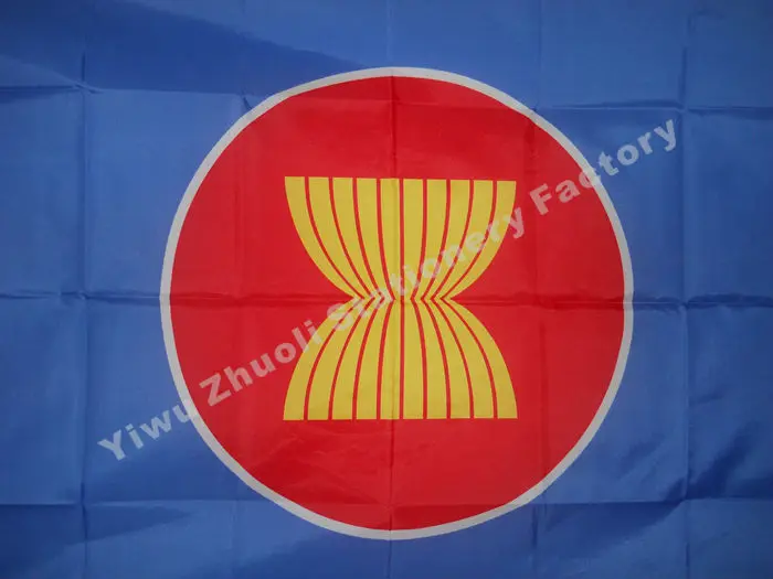 

Flags Of Association Of Southeast Asia Nations (ASEAN) 150X90cm (3x5FT) 120g 100D Polyester Free Shipping Banner