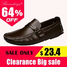 BIMUDUIYU, брендовая Новая мужская обувь на плоской подошве, мягкая подошва, кожа, удобная обувь для вождения ручная работа, Летние слипоны, повседневная обувь для мужчин, размер 38-47