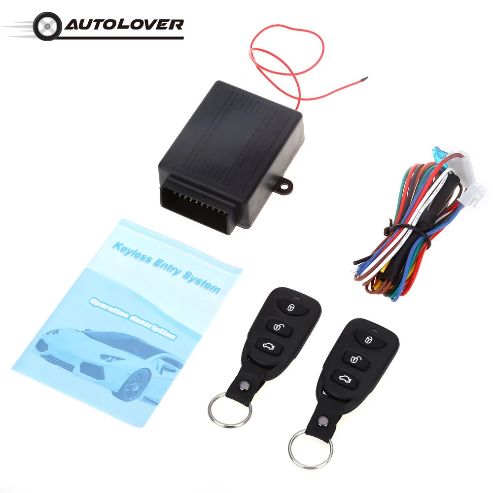 

Universal Car Keyless Entry System Car Vehicle Remote Central Kit Door Lock 433.92MHz Lock/Unlock Window Up Keyless Entry System