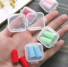 Bouchons d'oreilles coniques en mousse souple, pour voyage, prévention du bruit, amélioration du sommeil, Protection auditive, 2019