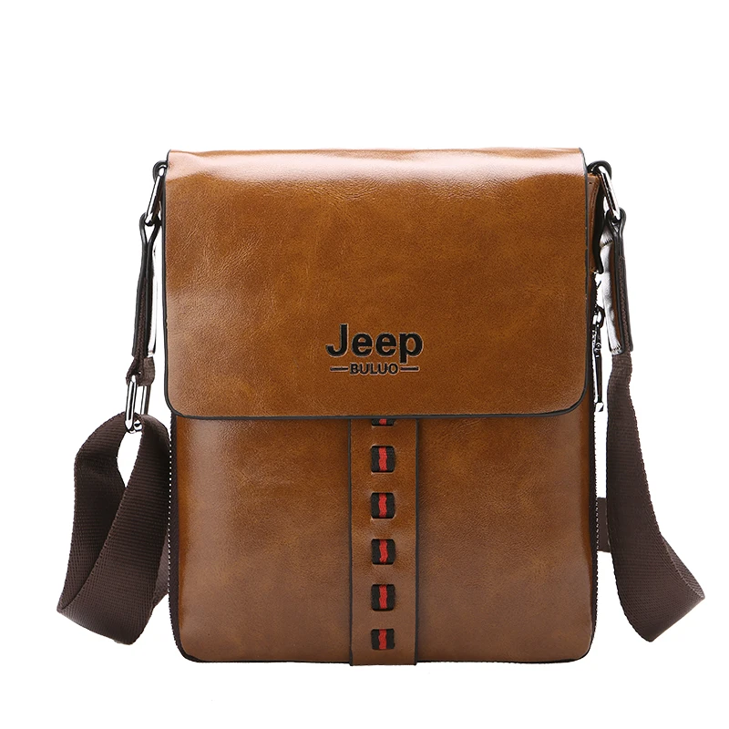 2017 New Jeep Vintage Pu Leather Male Commercial Business Bag 2017 New Jeep Vintage Pu Leather Male Commercial Business Bag Crossbody Men Messenger Bags Casual Shoulder High Quality In From Luggage