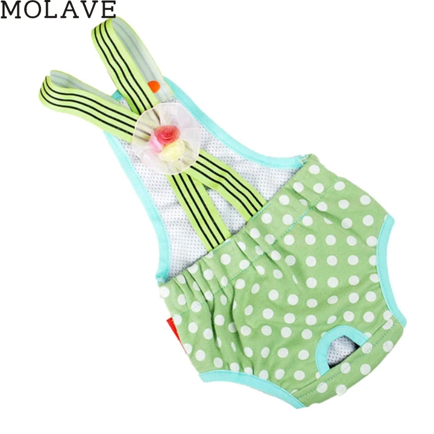 

MOLAVE Cute Pet Dog Panty Brief Bitch In Season Sanitary Pants For Girl Female Happy Cute High Quality Cool