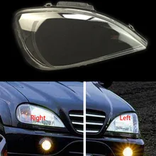 Для Benz W163 ML320 ML350 ML500 передние фары стекло Маска крышка лампы прозрачный корпус лампы маски