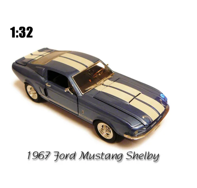 1/32 специальный литой металл 1967 Ford Mustang Shelby Gt-500 мускул автомобиль Настольный дисплей коллекция