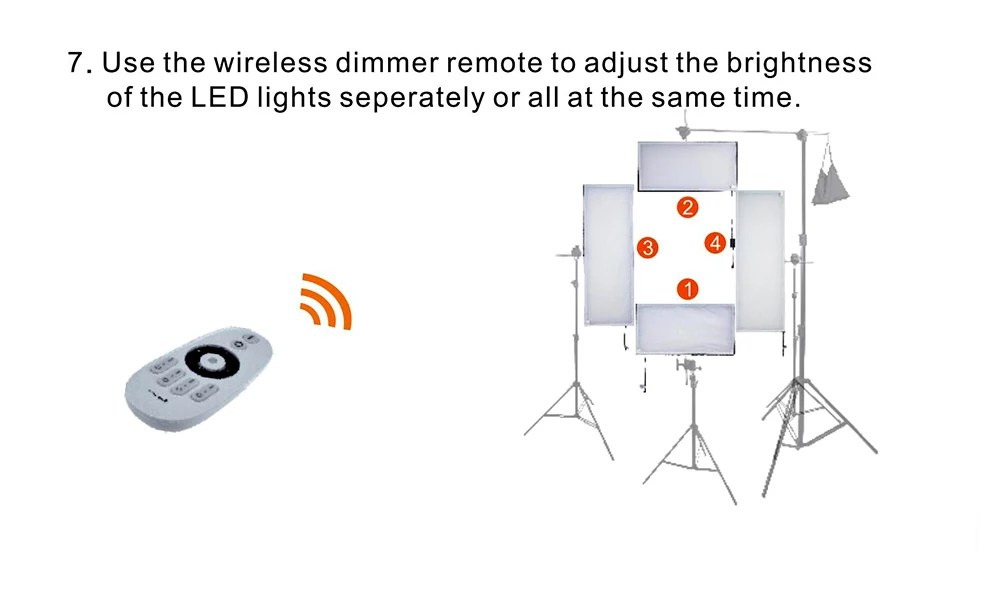 Capsaver, 4 в 1, светильник для фотосъемки, набор, Диммируемый светодиодный студийный светильник, 100 Вт, 5500 к, CRI95, с 2,4G, беспроводной пульт дистанционного управления, панельная лампа