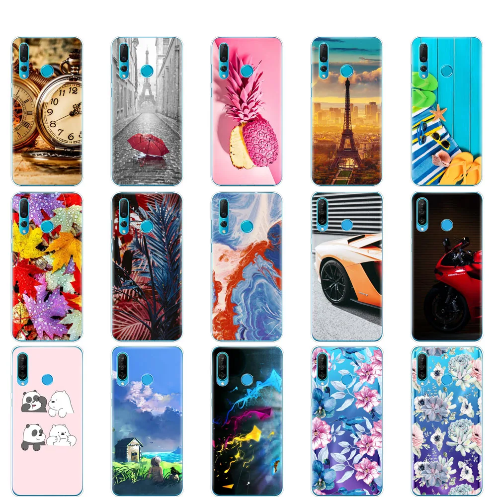Чехол для huawei Nova 4 4e мягкий силиконовый чехол из ТПУ телефона Nova4 nova4E с полным