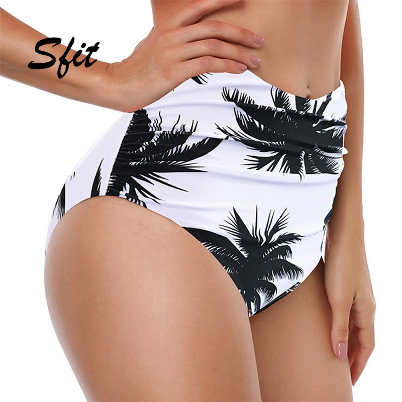 High waisted bikini shorts bottoms