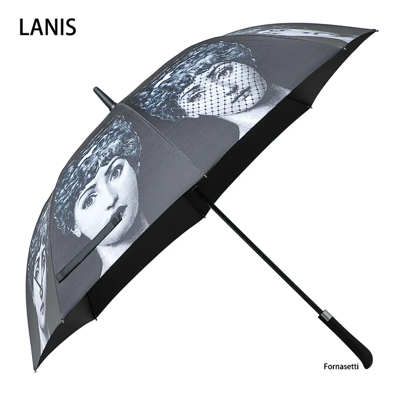 Fornasetti зонтик с длинной ручкой, мужской подарок, прозрачный зонтик для гольфа, зонтик от дождя, Женский декоративный зонтик Betty Boop
