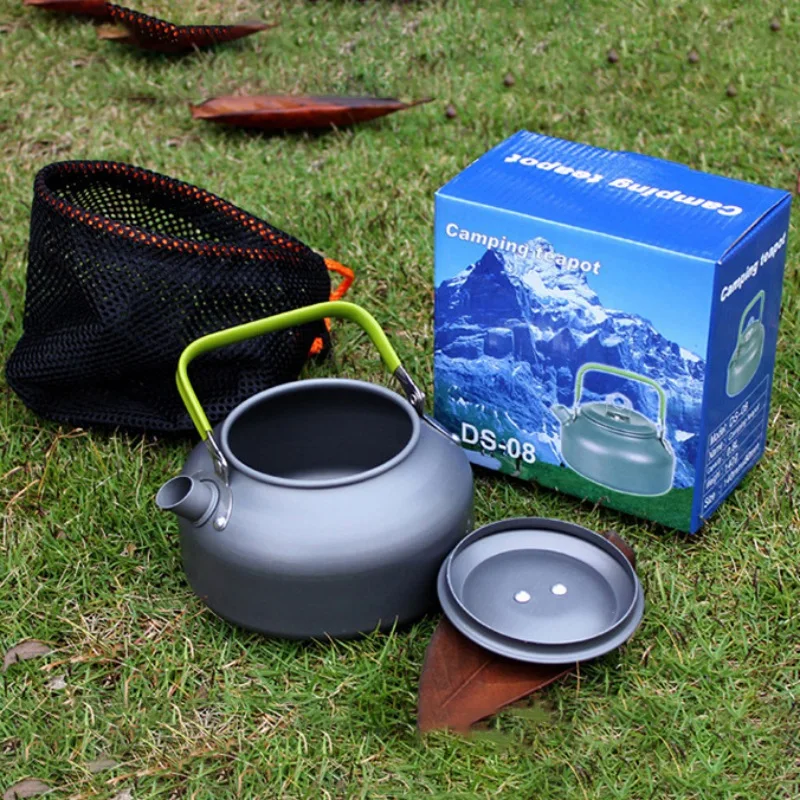 800 ml-1200 ml que acampa caldera café camping vajilla viajes caldera al aire libre picnic set