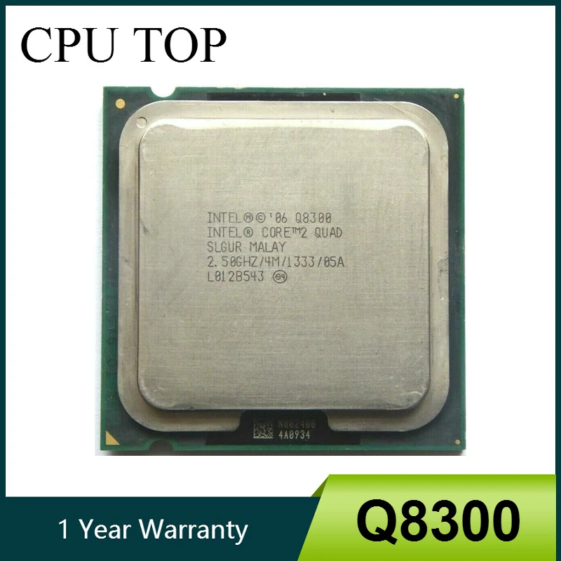 

Core 2 Quad Q8300 Processor 2.5GHz 4MB 1333MHz Socket 775 cpu