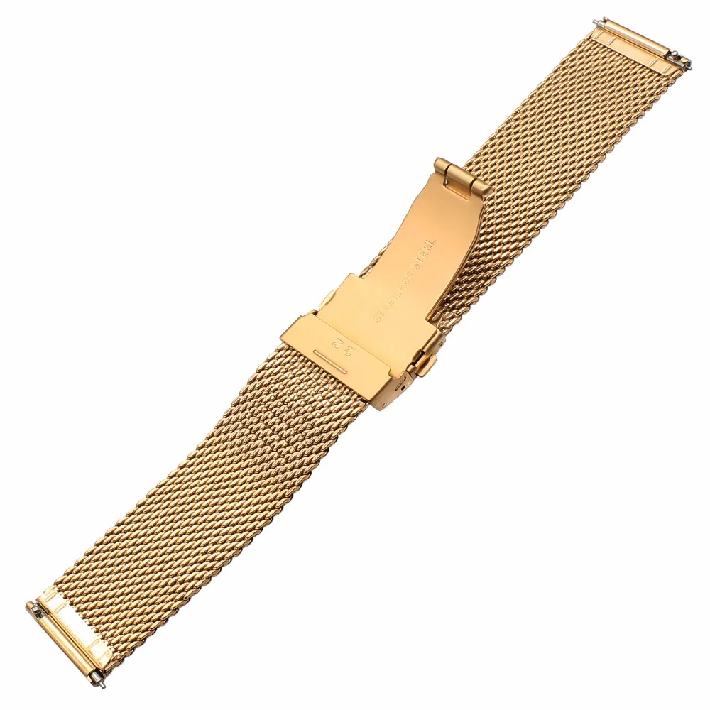 Новый Миланский ремешок для часов + Бабочка Пряжка Seiko Casio Citizen East Certina из