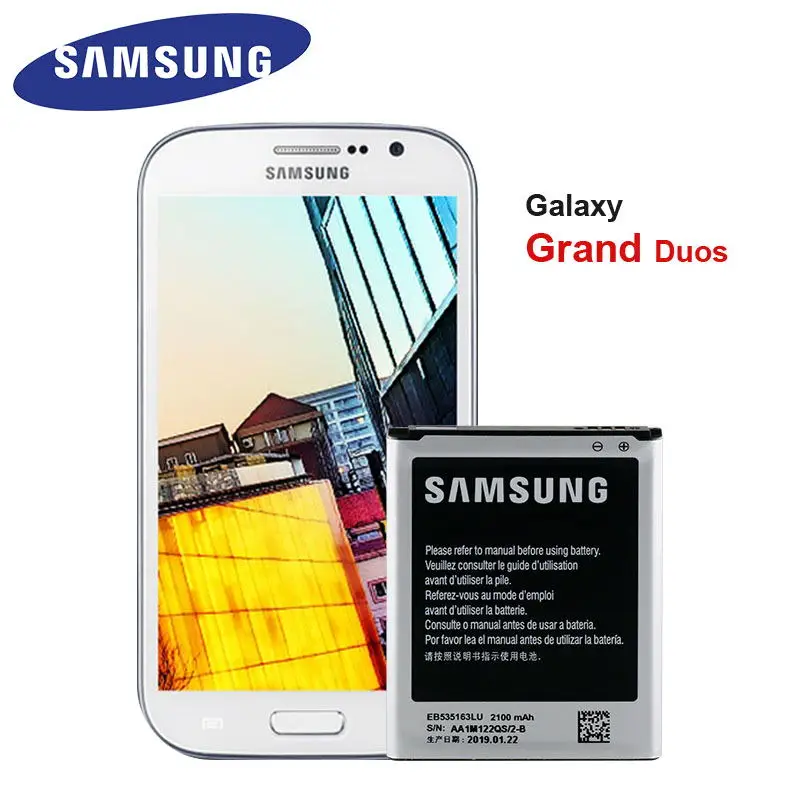 samsung Replacemt аккумулятор EB535163LU для samsung Galaxy Grand Duos i9082 i879 i9080 i9168 i9118 Neo+ i9060 2100 mAh