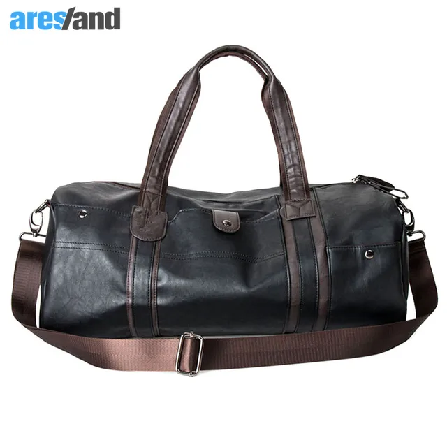 Best Price Men's Large Capacity PU Leather Sports Bag Gym Bag Fitness Sport Bags Duffel Tote Travel Shoulder Handbag Male Bag Black Brown Best Price Men's Large Capacity PU Leather Sports Bag Gym Bag Fitness Sport Bags Duffel Tote Travel Shoulder Handbag Male Bag Black Brown