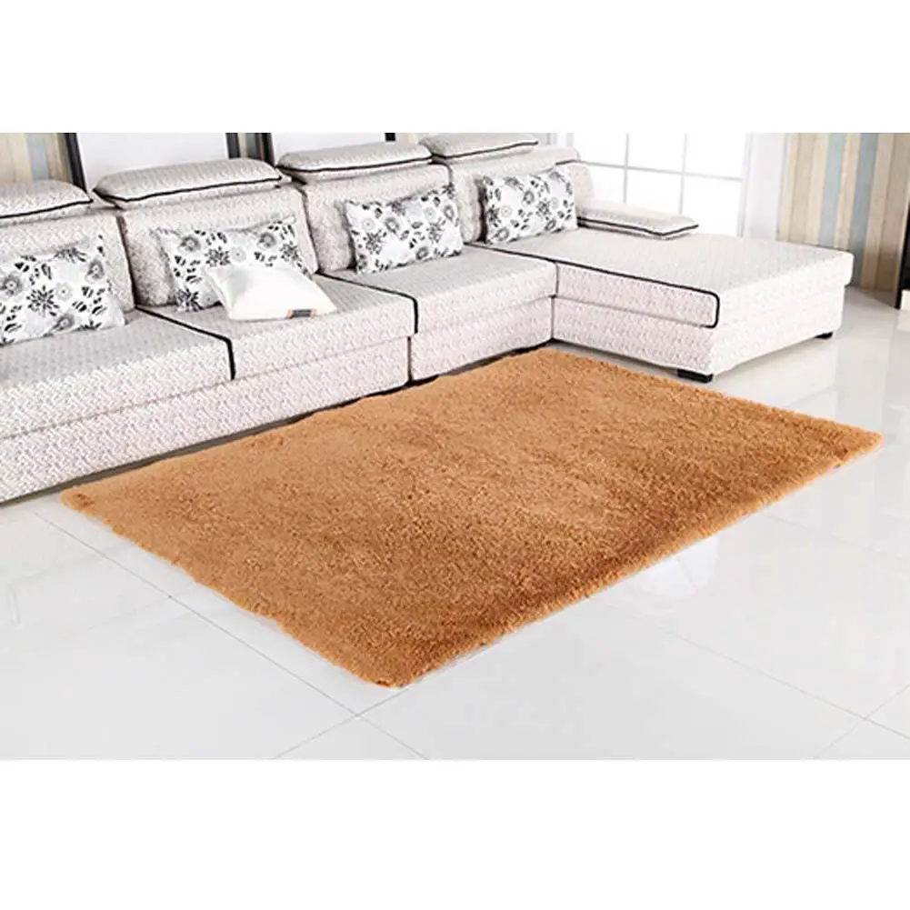 Fluffy Rugs Anti Skiding Shaggy Area Rug Dining Room Carpet Floor Mats
