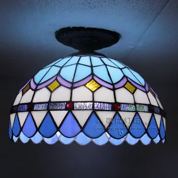 

The LED blue Ceiling lamps living room bedroom balcony window aisle porch lamp lighting creative personality Ceiling Lights