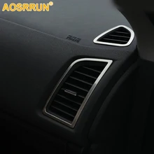 Для Mitsubishi ASX 2011 2012 2013 автомобильные аксессуары Нержавеющая сталь выходного отверстия автомобильного кондиционера, крышка