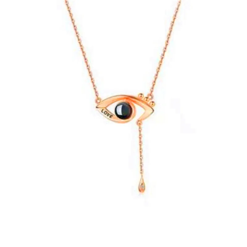 

I LOVE YOU In 100 Languages Projection Pendant Necklace For Romantic Love Memory Engagement Wedding Necklace Jewelry