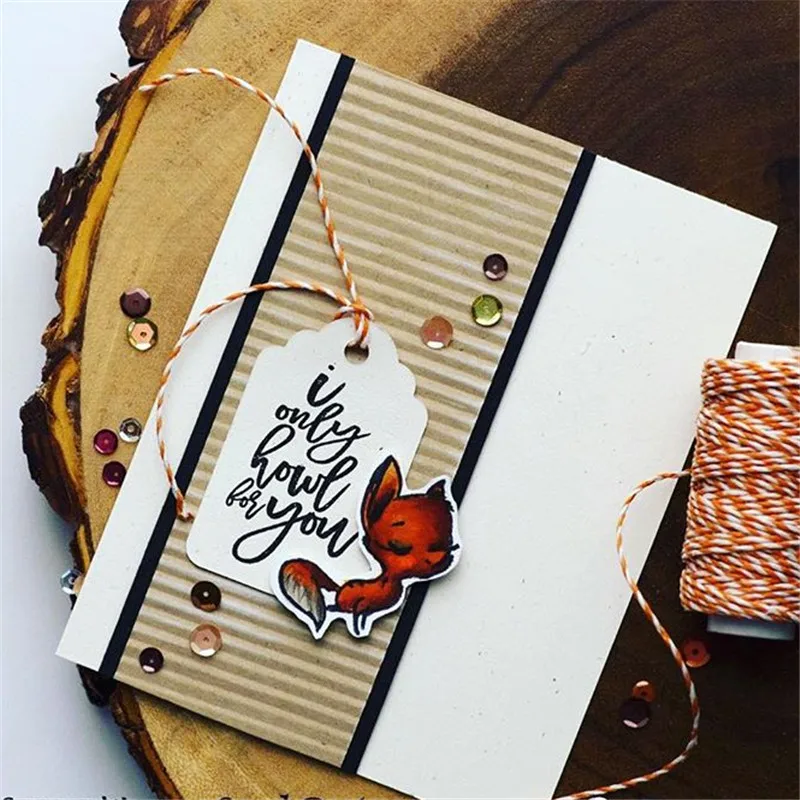

InLoveArts Fox Dies and Stamp Animal Metal Cutting Dies New 2019 for Scrapbooking Album Embossing Crafts Cutting Dies Stencil