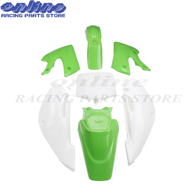 Новый комплект пластмассовых комплектов для обтекателя корпуса Для Kawasaki KLX110 KX65