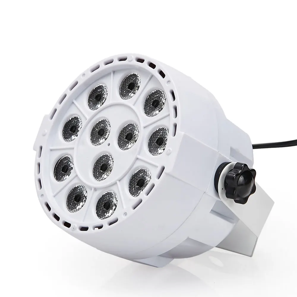 Мини звук активировать DMX контроль 12 LED RGBW цвет смешивания Par пятно света диско