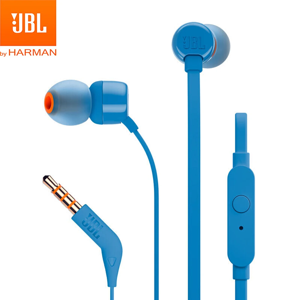 JBL оригинальные T110 3 5 мм проводные наушники без рук Fone Ouvido в линии управления Jbl