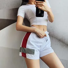 Женские летние спортивные шорты Свободные повседневные дышащие шорты для фитнеса дышащие быстросохнущие шорты для йоги одежда для спортзала