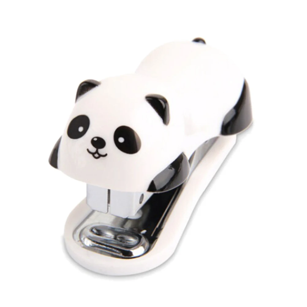 Kawaii Panda мультфильм бумажные скобы в пределах 1000 шт скобы мини панда степлер набор офисные школьные принадлежности