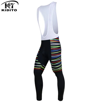 

KIDITOKT Pro Men Shockproof Cycling Pants men Mountain Bike Cycling Bib Trouser Quick-Dry MTB Bicycle pant With 3D Gel Pad