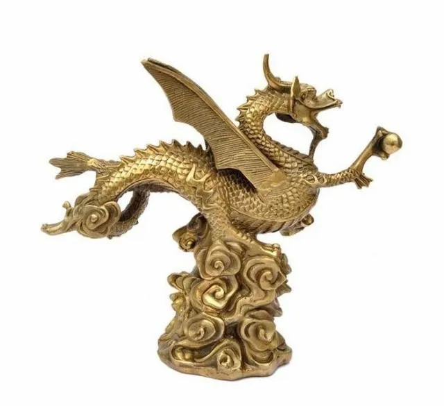 Открывающийся светильник, медная статуя летающего дракона птерозавра, Настольная Статуэтка летающего китайского дракона, статуэтка, классная скульптура, ремесла, подарок