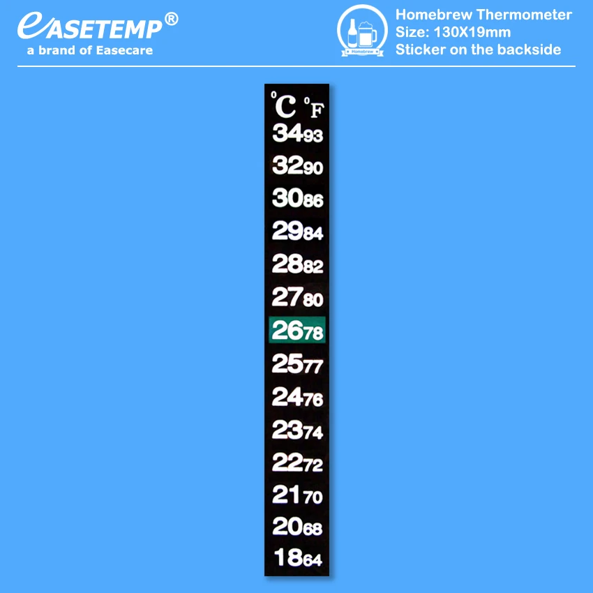 

500pcs/lot Free Shipping by DHL Homebrewing Thermometer for Beer or Wine, 18-34 degree