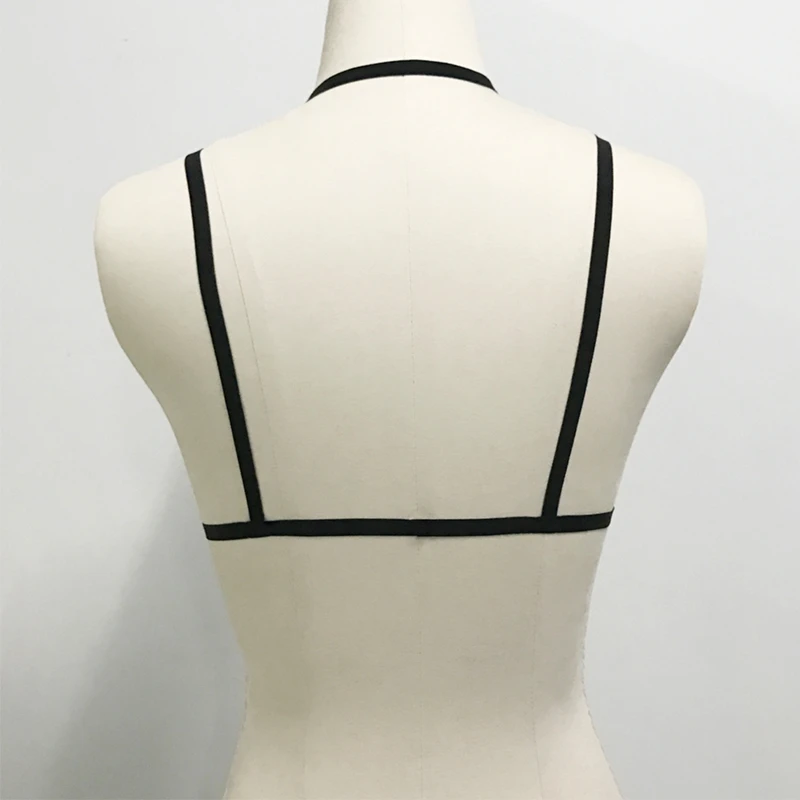 Для женщин сексуальные высокие эластичные нейлон гот Strappy Бюстгальтеры для